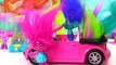 Trolls Movie Poppy Branch Ride & Get Trapped on a Roller Coaster at Amusement Park!