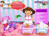 Beautiful Dora Washing Dresses Gameplay-Girsl Games-Fun Dora Games