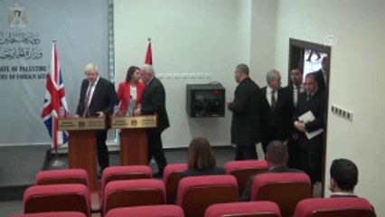 Ingiltere Dışişleri Bakanı Boris Johnson, Filistin'de