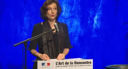 Forum "L'Art de la Rencontre - théâtre de la Commune, à Aubervilliers - discours d'Audrey Azoulay