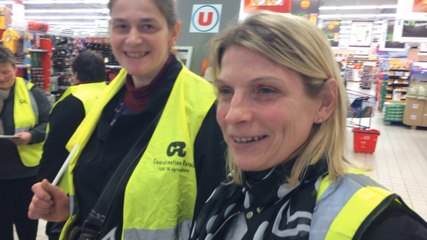 Les agricultrices mènent une action à L'hyper U