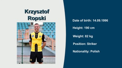 Krzysztof Ropski, Video no 1, Seasons 16/17, 15/16, 14/15 and 13/14, Striker