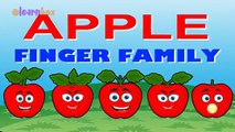 Apple Cartoons Animation Singing Finger Family Nursery Rhymes for Preschool Childrens Song