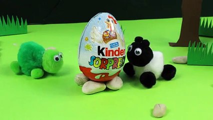 Stop motion kinder surprise in Pompomlandia animation