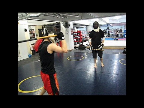 Alistair vs John - Single Stick Sparring - June 25 - 2009