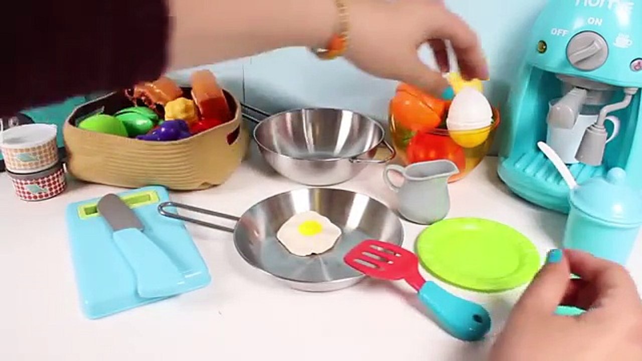 Toy Cutting Fruits & Vegetables Velcro Cooking Playset FROZEN Kitchen Toy Food Videos