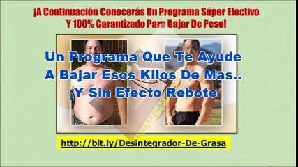 Programa De Dietas | Desintegrador De Grasa