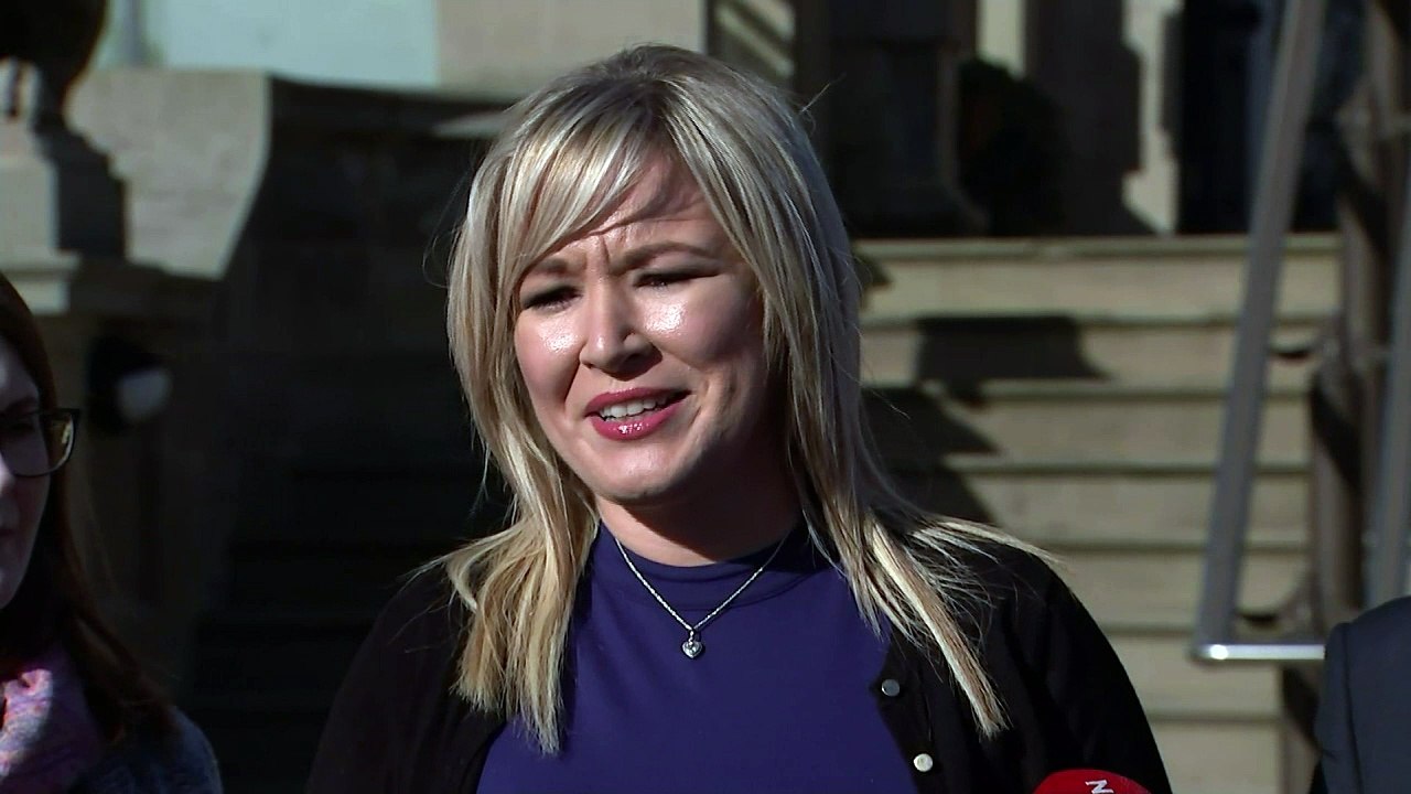 Michelle O'Neill cuts meeting short with James Brokenshire
