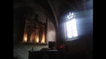 En nocturne dans l'Abbatiale de Conques (Aveyron)