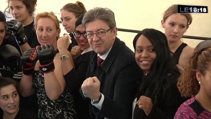 Le 18:18 : à Marseille, Jean-Luc Mélenchon milite pour le droit des femmes