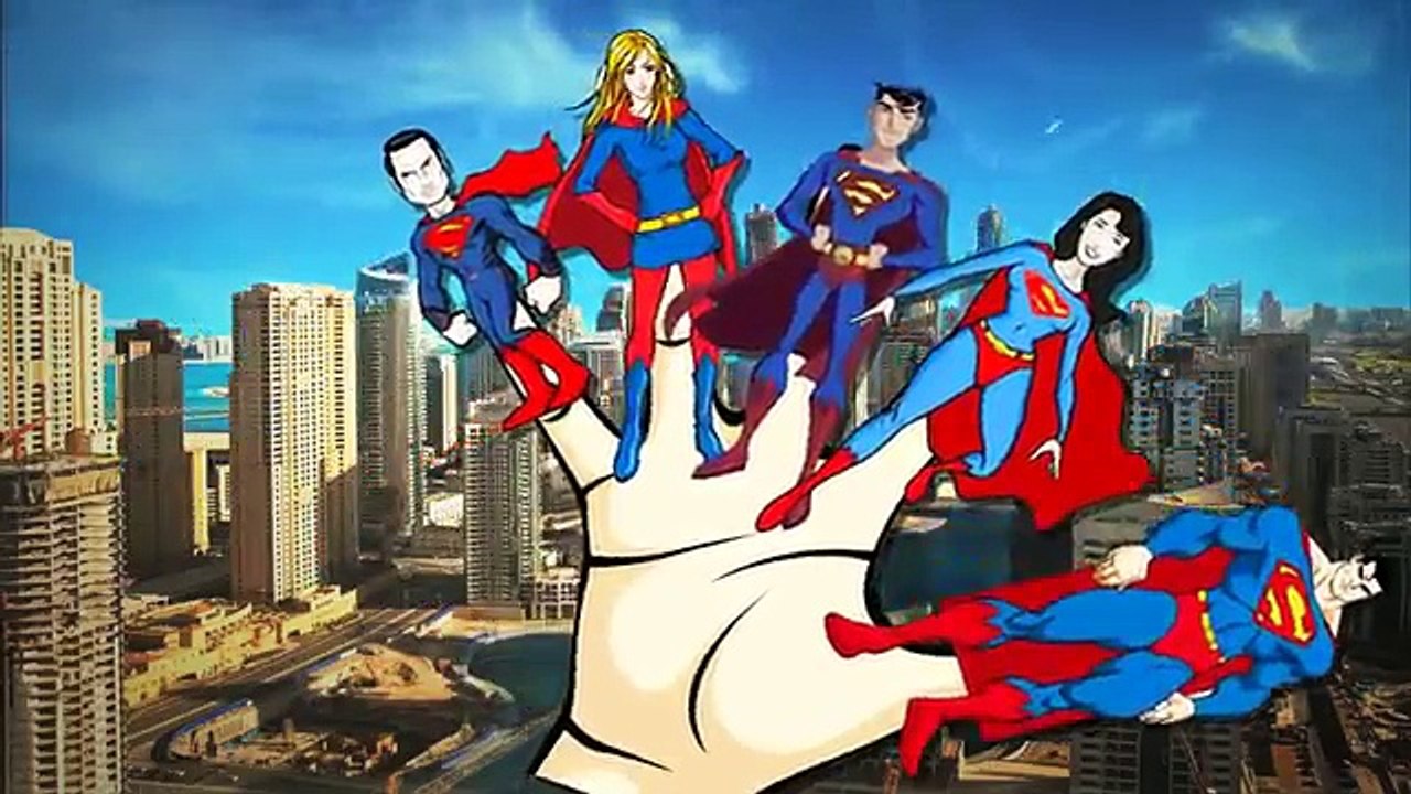 Finger Family Rhymes Spiderman Batman Hulk Superman Cartoons | Children Nursery Rhymes Col
