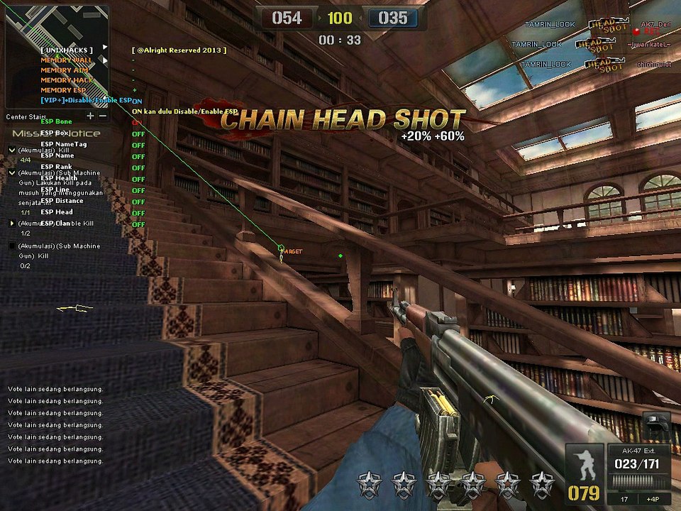 TAMRIN_LOOK aim head, auTO gM, AnTI VK, ESP BOne 1(PB onLINe)