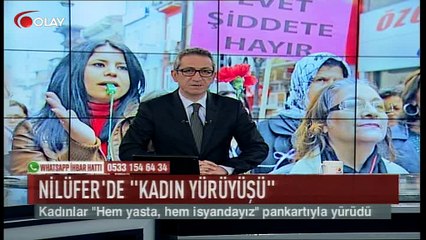 Nilüfer'de 'kadın yürüyüşü' (Haber 08 03 2017)