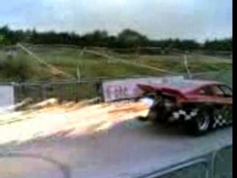Flame de ouf de dragsters