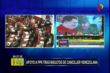 Congreso: apoyo a presidente Kuczynski tras insultos de canciller venezolana