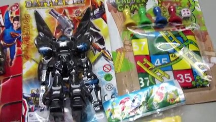 Скачать видео: GIANT BALLOON SURPRISE Transformers videos - Kiddie Toys