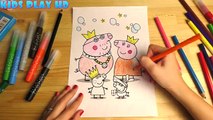 Peppa Pig YouTube Coloring Pages.Colorear Para Niños Ver Las Paperas Пеппа Videos For Ki