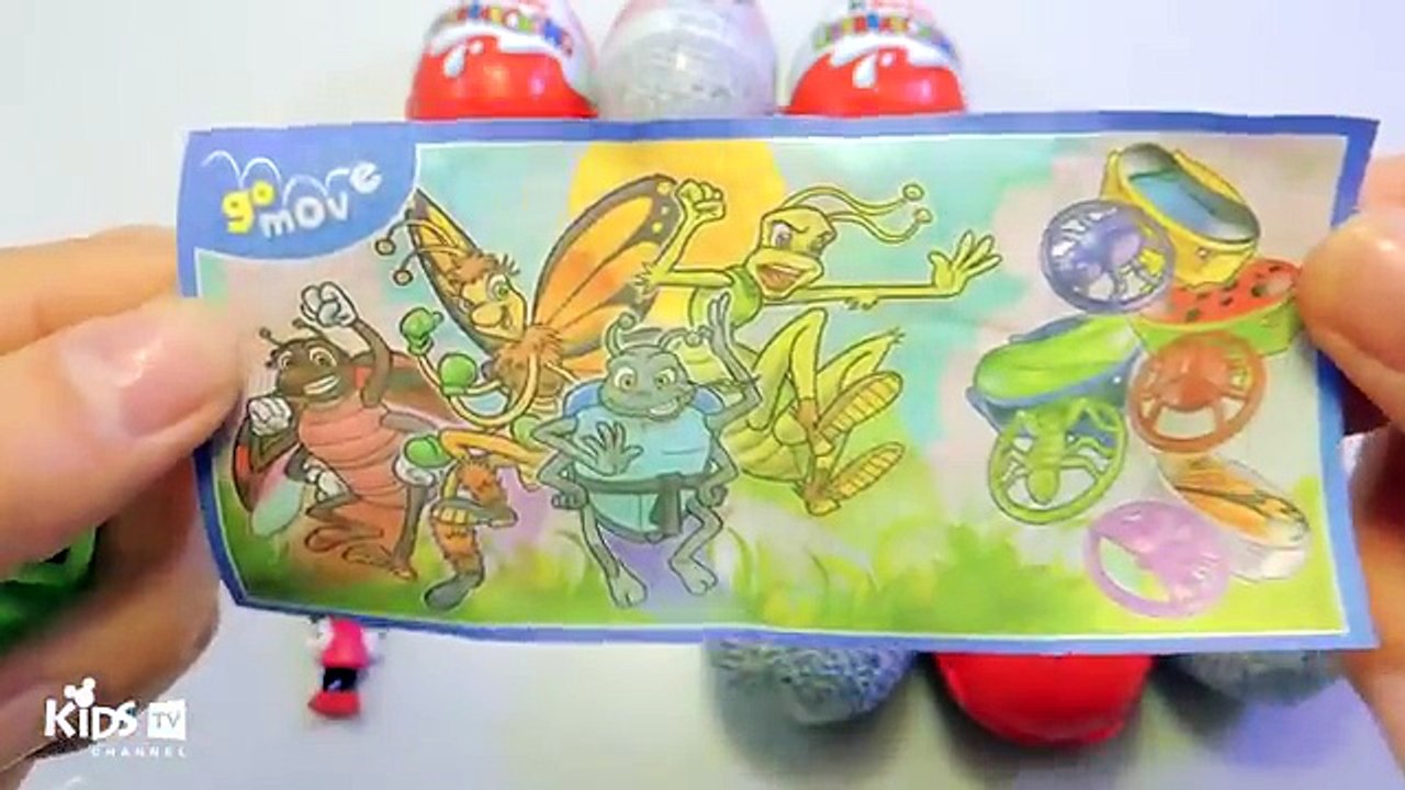 KINDER SURPRISE EGGS Unboxing Opening Surprise Eggs Kids Toys Elsa Frozen Mikey Mouse Disney Cars