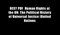 BEST PDF  Human Rights at the UN: The Political History of Universal Justice (United Nations