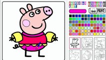 Las paperas Пеппа #раскраска_1 Peppa Pig el Cerdito Пеппа y susie llegaron en las mismas vestidos en