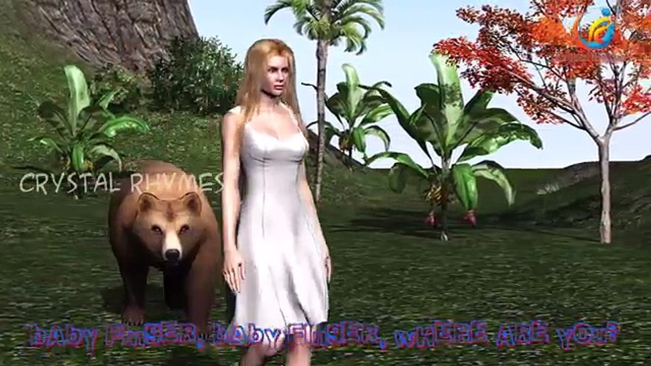 Bear and Cartoon Finger Family 3d Animated Nursery Children English Rhymes