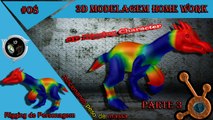 Blender Tutorial: Modelagem de Personagem 3D - Rigging de Personagem Dinossauro Peso de massa 3/3
