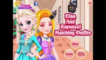 ♥♥♥ Disney Frozen Games Princess Elsa And Rapunzel Matching Outfits - Baby videos games for kids