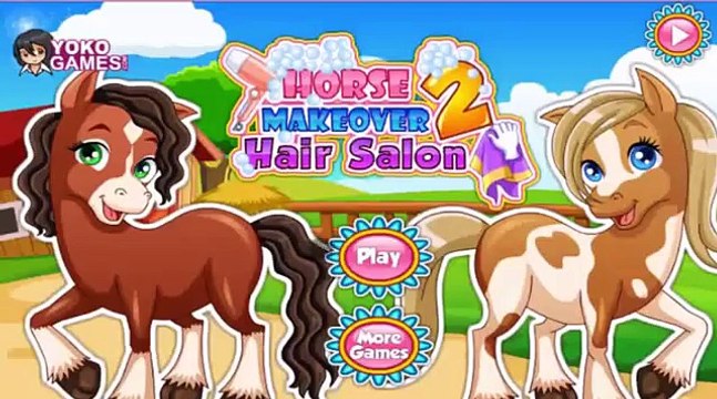 Игры для девочек. Пони игры. Салон красоты для лошадей. Видео для детей