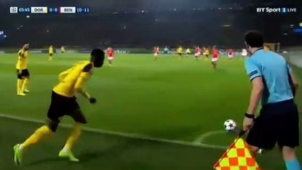 Pierre-Emerick Aubameyang Goal HD - Dortmund 1-0 Benfica 08.03.2017 HD