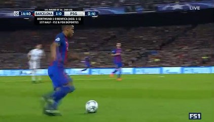 Neymar Super Shot HD - Barcelona 1-0 Paris Saint Germain - 08.03.2017