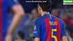 Sergio Busquets Gets Yellow Card - FC Barcelona vs Paris Saint Germain - Champions League - 08/03/2017