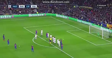 Lionel Messi Free Kick HD Barcelona 1-0 PSG 08.03.2017 HD