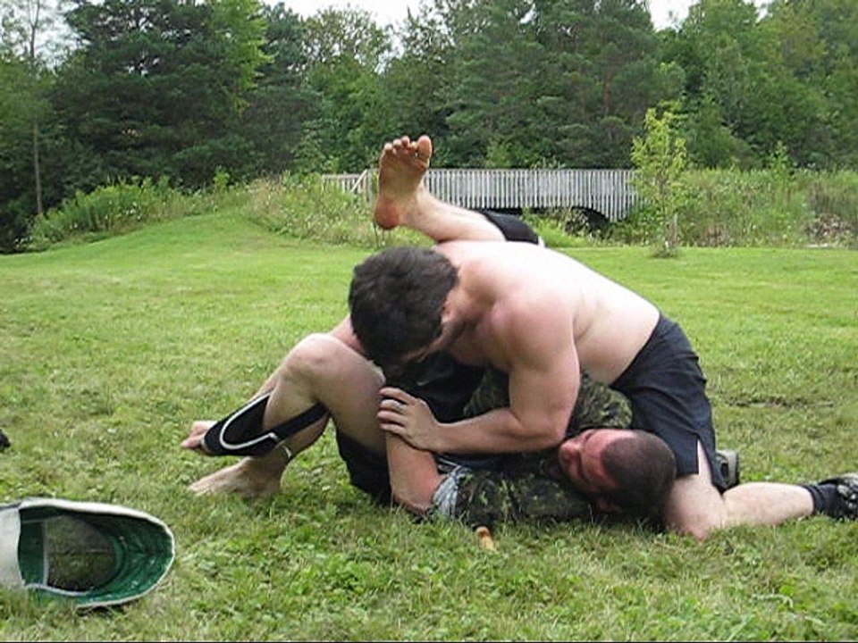 Eric vs Charles-Andre - Part 2 - Single Stick Sparring - Dog Brothers Training Camp - August 23 - 2009