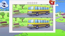 Dibujos animados y Juego de Coches Increíbles : Coche de Policía, Camión de Bomberos, Ambulancia