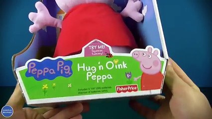 Peppa Pig Hug n Oink Peppa - Fisher-Price Talking Plush