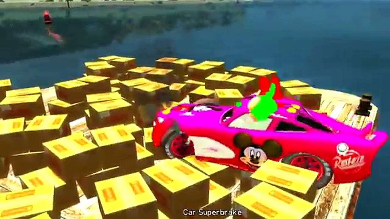Mickey Mouse Colors Meets Disney Lighting McQueen Cars Colors Funny Moments Nursery Rhymes