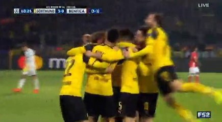 Pierre-Emerick Aubameyang Goal Dortmund 3 - 0 Benfica Champions League 8-3-2017