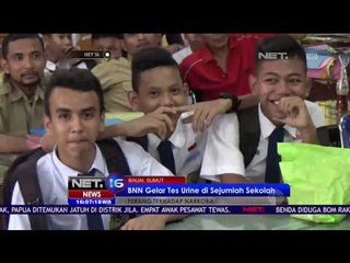 BNN Kota Binjai, Sumut Gelar Tes Urine di Sejumlah Sekolah - NET16