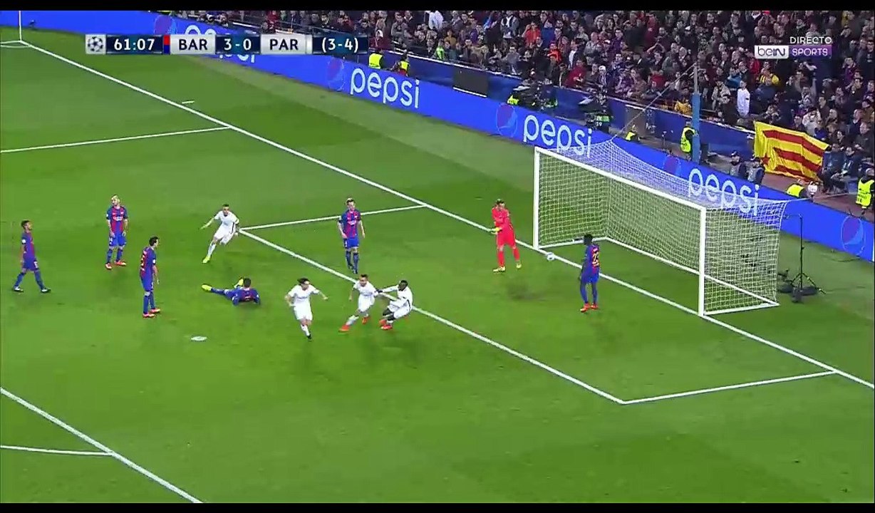 Edinson Cavani Goal HD - Barcelona 3-1 PSG - 08.03.2017