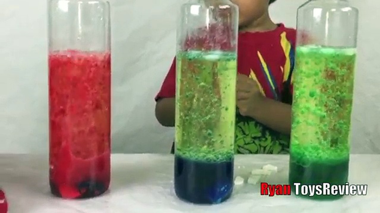 Homemade Lava Lamp Easy Science Experiments for kids with Thomas & friend | Disney Cars To