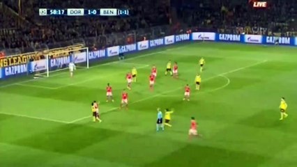 Christian Pulisic Goal HD - Borussia Dortmund 2-0 Benfica - 08.03.2017 HD