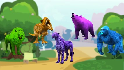 Animals Cartoons Finger Family Children Nursery Rhymes | Animals Finger Family Rhymes for Children