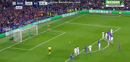 5-1 Neymar Penalty Goal HD - FC Barcelona vs Paris Saint Germain -Champions League - 08/03/2017