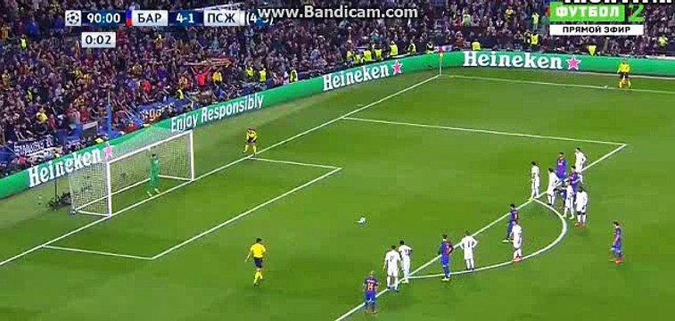 5-1 Neymar Penalty Goal HD - FC Barcelona vs Paris Saint Germain -Champions League - 08/03/2017