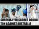 India A batsman Shreyas Iyer smashes a double ton against Australia in warm up match | Oneindia News