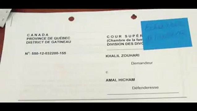 Preuves de divorce quatre (4). Les échéanciers d'Amal Hicham et des avocats Noel et Associés.