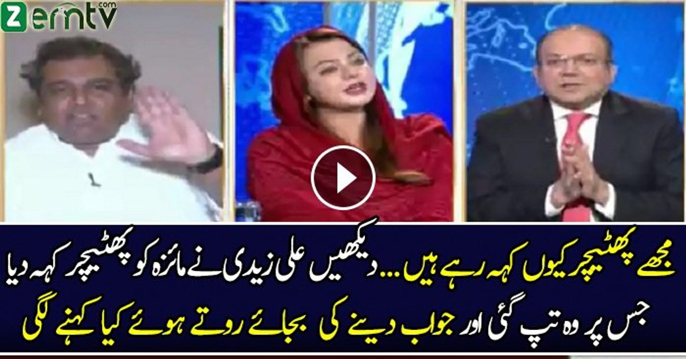 Ali Zaidi Takes Class Of Maiza Hameed & Calls Her PHATEECHAR