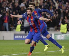 Barcelone - PSG - Le but de l'exploit pour Sergi Roberto !