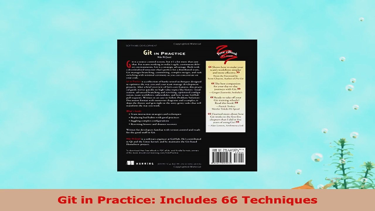 READ ONLINE  Git in Practice Includes 66 Techniques