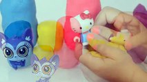 Play doh Om nom Surprise eggs Peppa pig Lalaloopsy Toys Pet Shop Hello kitty Toy Peppapig